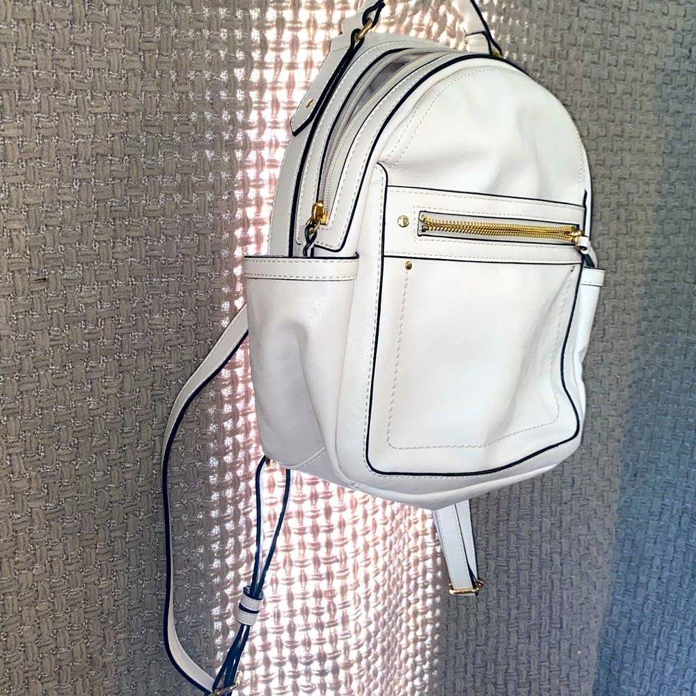 White Backpack purse, International Concept.